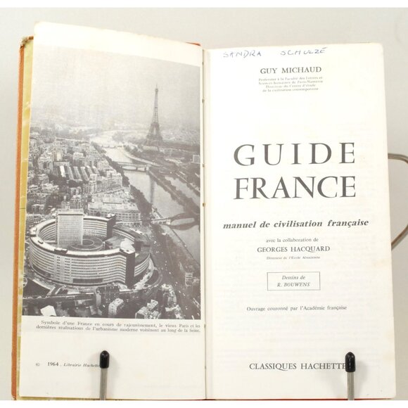 Guide to France Guy Michaud Guide France Manuel De Civilisation Francaise 1st Ed - Picture 2 of 10